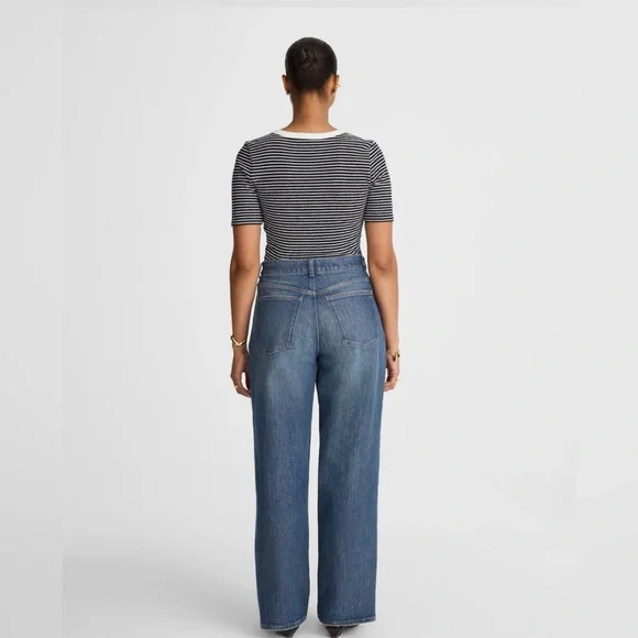 MADEWELL Curvy Perfect Vintage Wide-Leg Jeans Women’s Size 25 - Picture 3 of 13